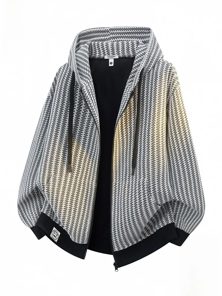 

PaulFrank Monkey Hooded Open Cardigan Sweatirt Men's Loose Casual Sports Jaet Spring Fibone Pattern Youth Faion