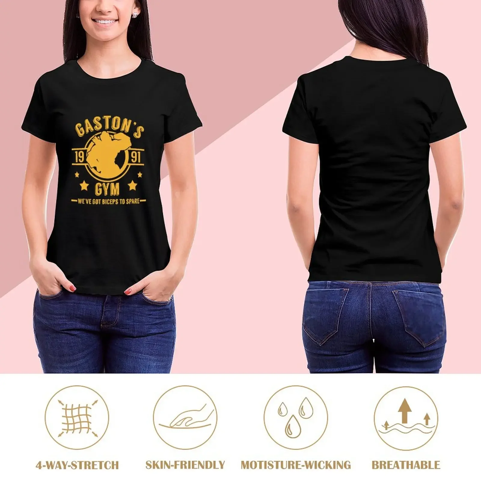 Gaston's Gym (Red & Yellow Version) T-Shirt graphics Female clothing quick-drying oversized Women's t-shirt