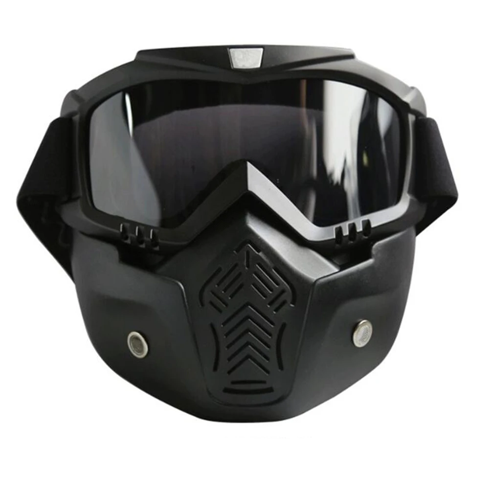 

Retro Goggles Face Mask Motor Glasses Motorcycle Vintage Motorbike Lens Detachable
