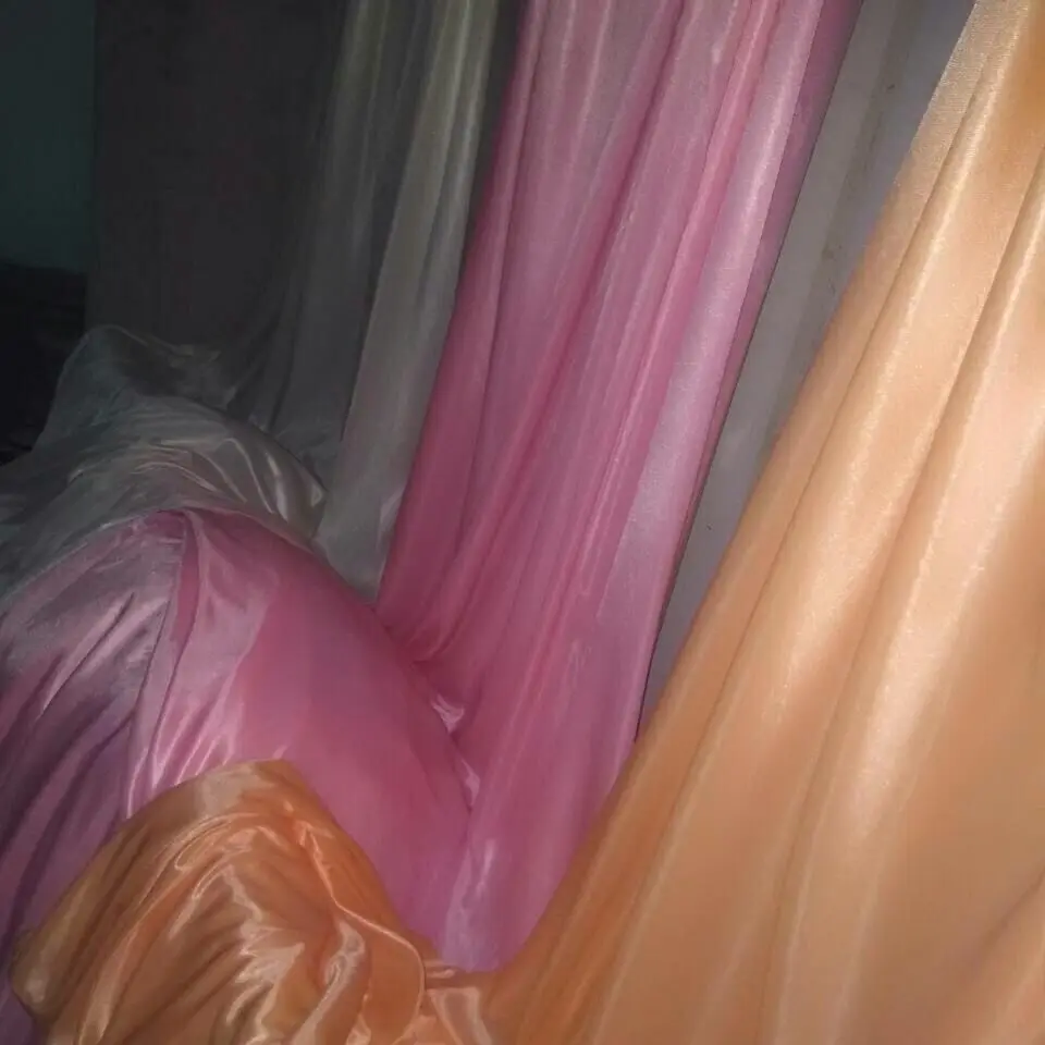 Wide0.7m Glossy Satin Loose Maxi Dress Ice Silk Sleeveless Sexy Long Sleeping Bag