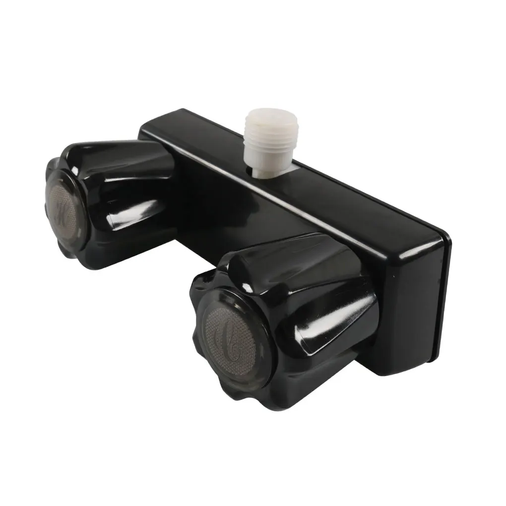 

RV Shower Faucet RV Shower Diverter Faucet RV Shower Faucet Valve Diverter With Black Knobs Black