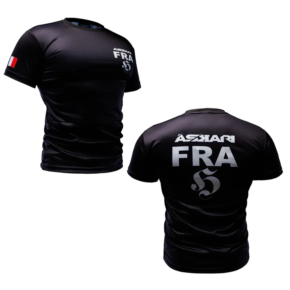 Summer Boxing ASKARI New National Team Uniforms Men's Women's Breathable Fightwear Casual T-shirts O Neck Short Sleeve Tops