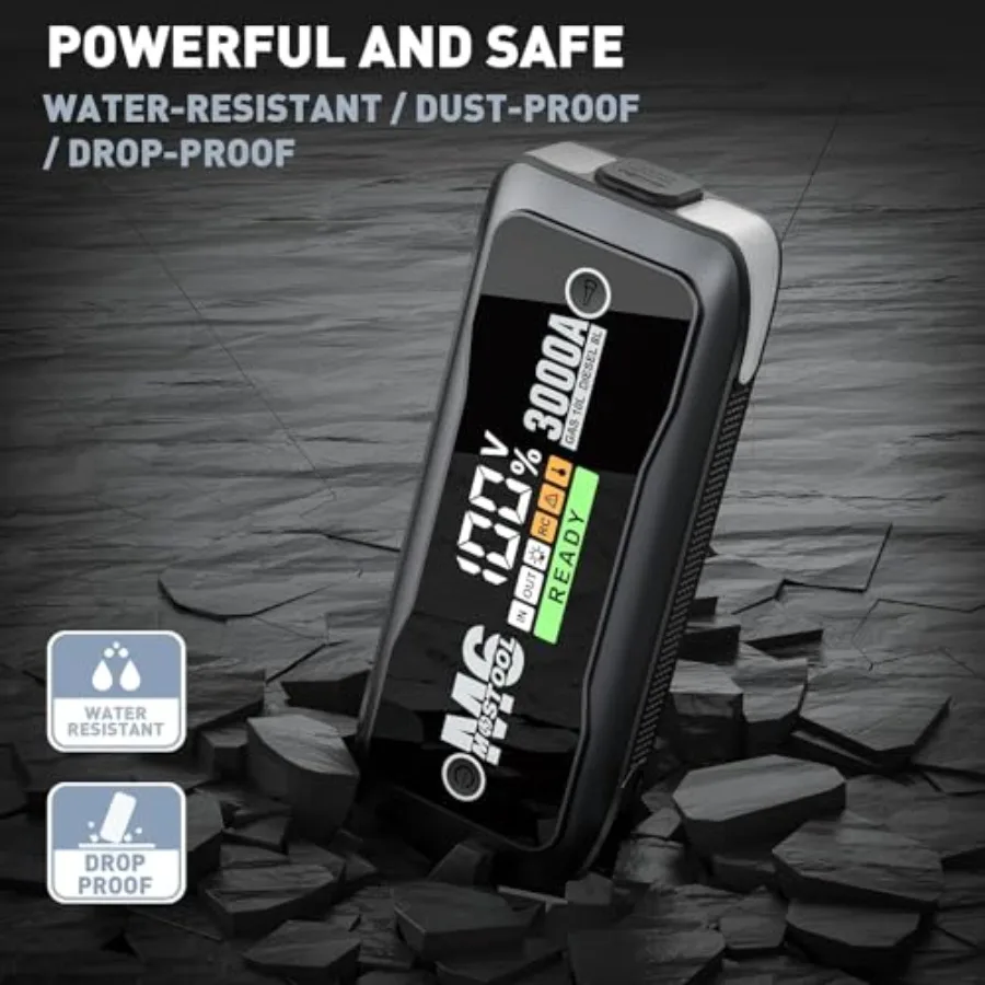 محمول Jump Starter 3000A M6 مع بطارية عالية السعة لمركبة موثوقة بدءا في حالات الطوارئ مثالية للسيارات M