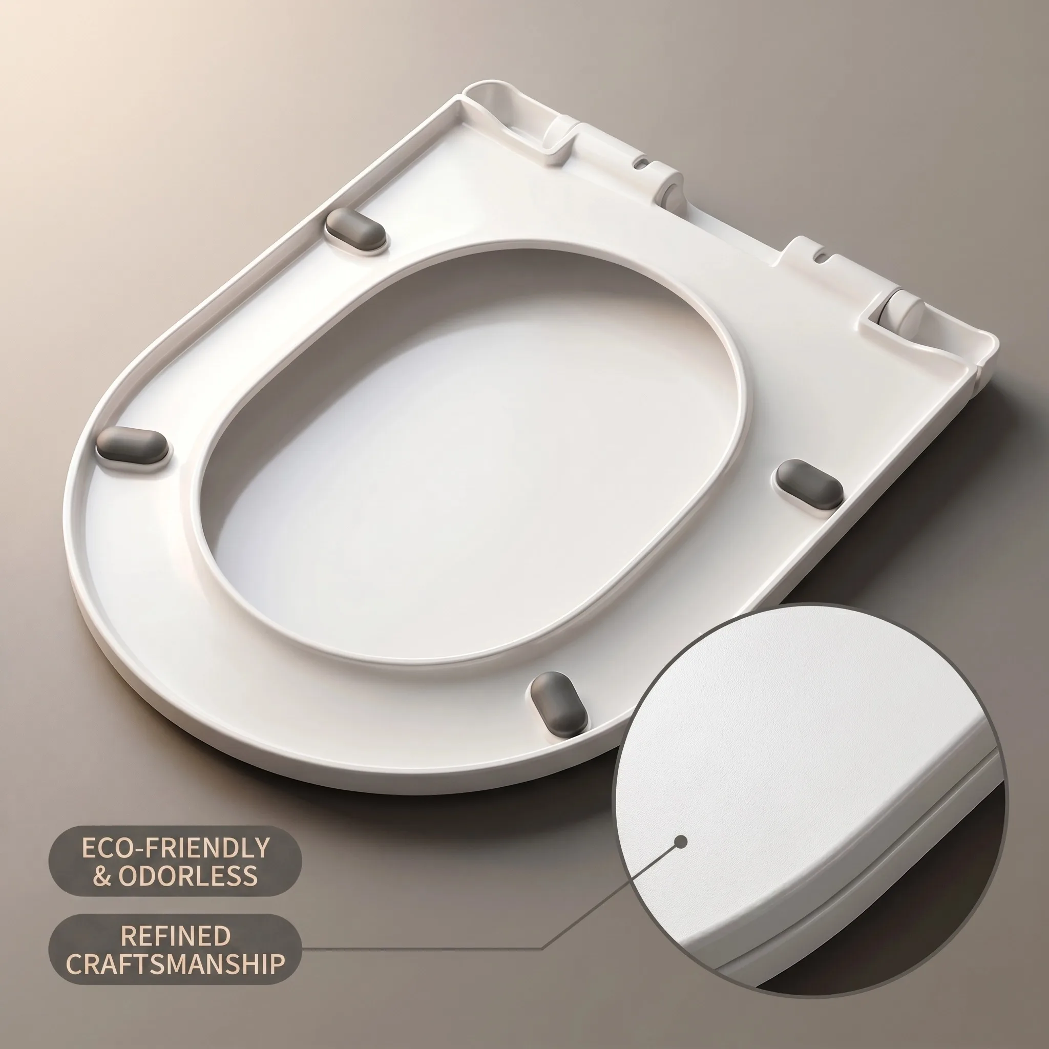 Universal U/V-Shape Toilet Seat Soft Close Quiet Noise Reduction Heavy‑Duty Cover Easy Clean Installation WC Replacement Seat