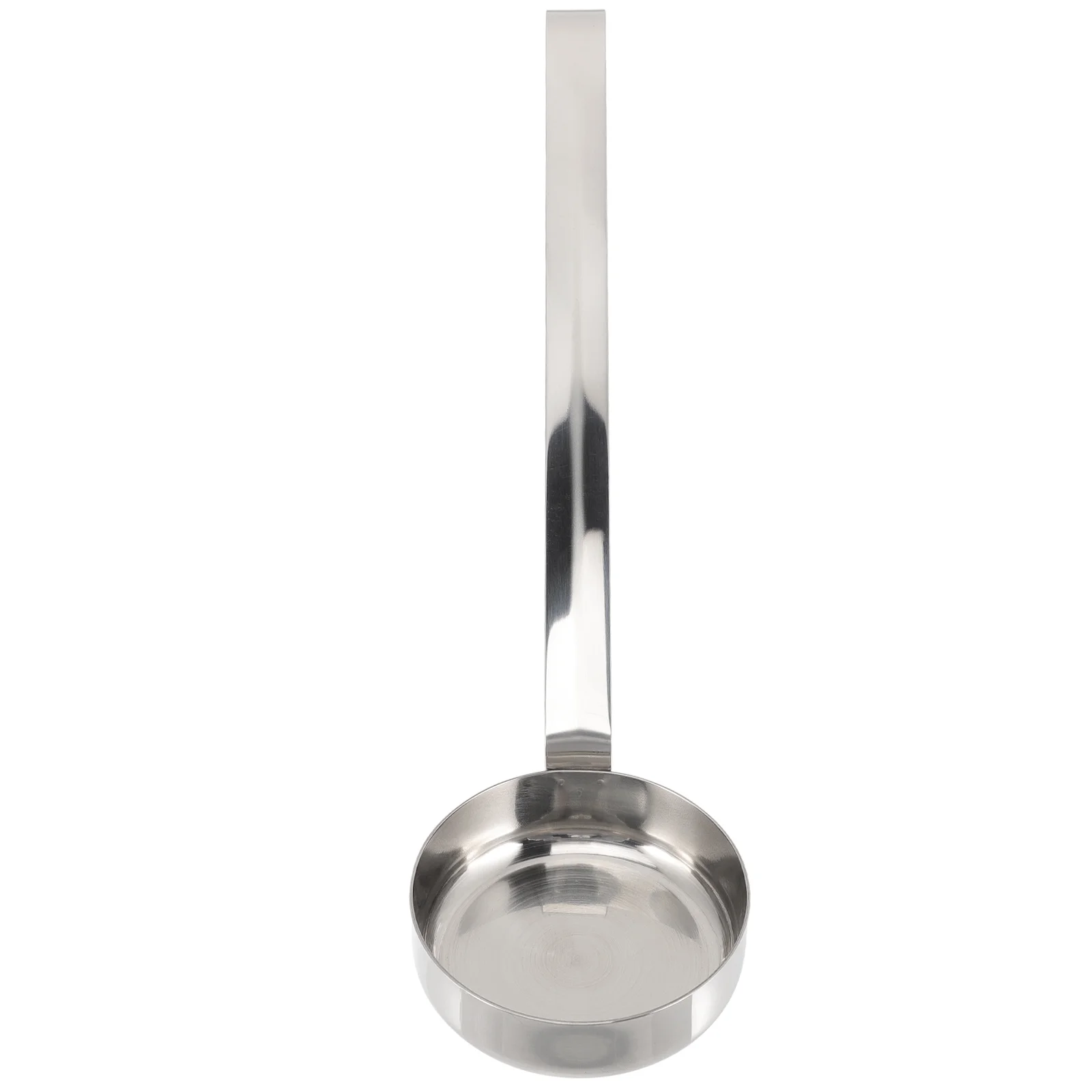 

Long Handle Stainless Steel Pizza Sauce Spoon Flat Scoop Kitchen Ladle for Sauce Gravy Dessert Dressing Serving