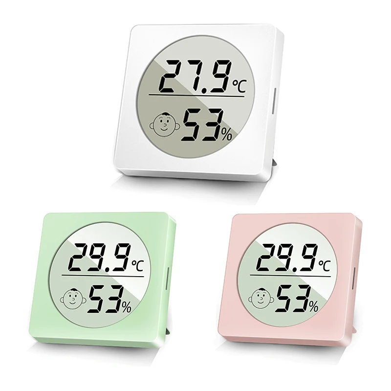 LCD Digital Thermometer Hygrometer Indoor Room Temperature Humidity Monitor Weather Station For Home Mini Room Thermometer