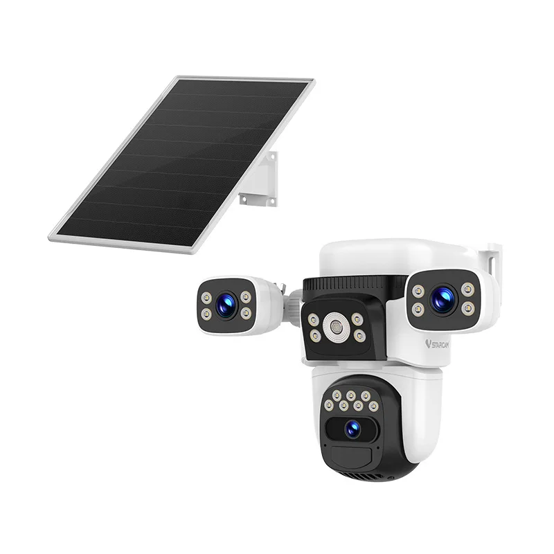 

Vstarcam 6MP O-Kam Solar Power Triple Lens Full Color WIFI/4G IP Dome Camera AI Humanoid Detection Home Security CCTV Monitor