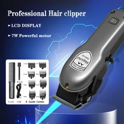 Magicful Professional Hair Clipper Hair cutting machine Men Rechargeable wireless clipper Shaving Adjustable Electric HairClippe