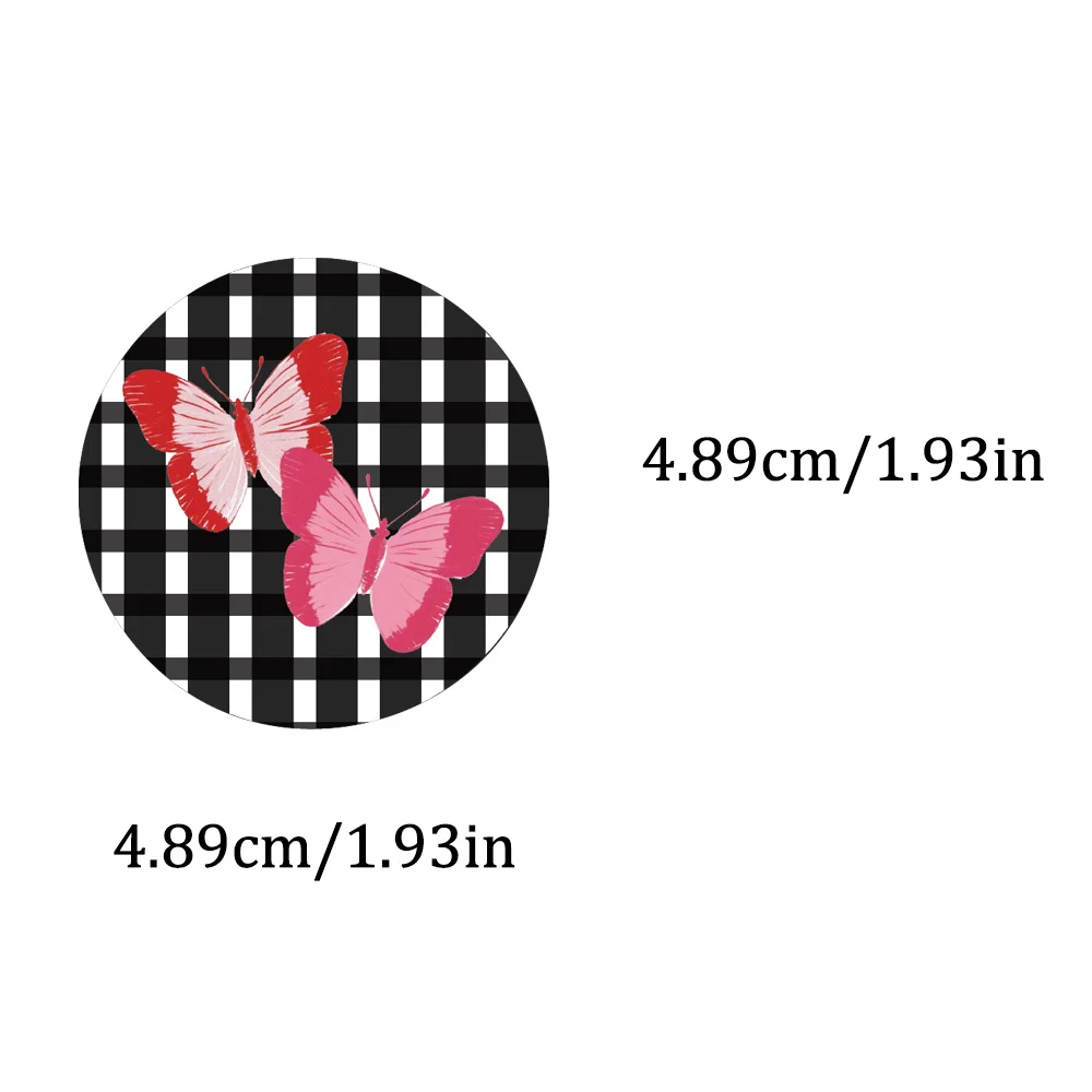 50PCS Pink Trendy Ins Modern Art Circular Graffiti Stickers Butterfly Love Cherry Lantern Ball Sunglasses Creative Decoration
