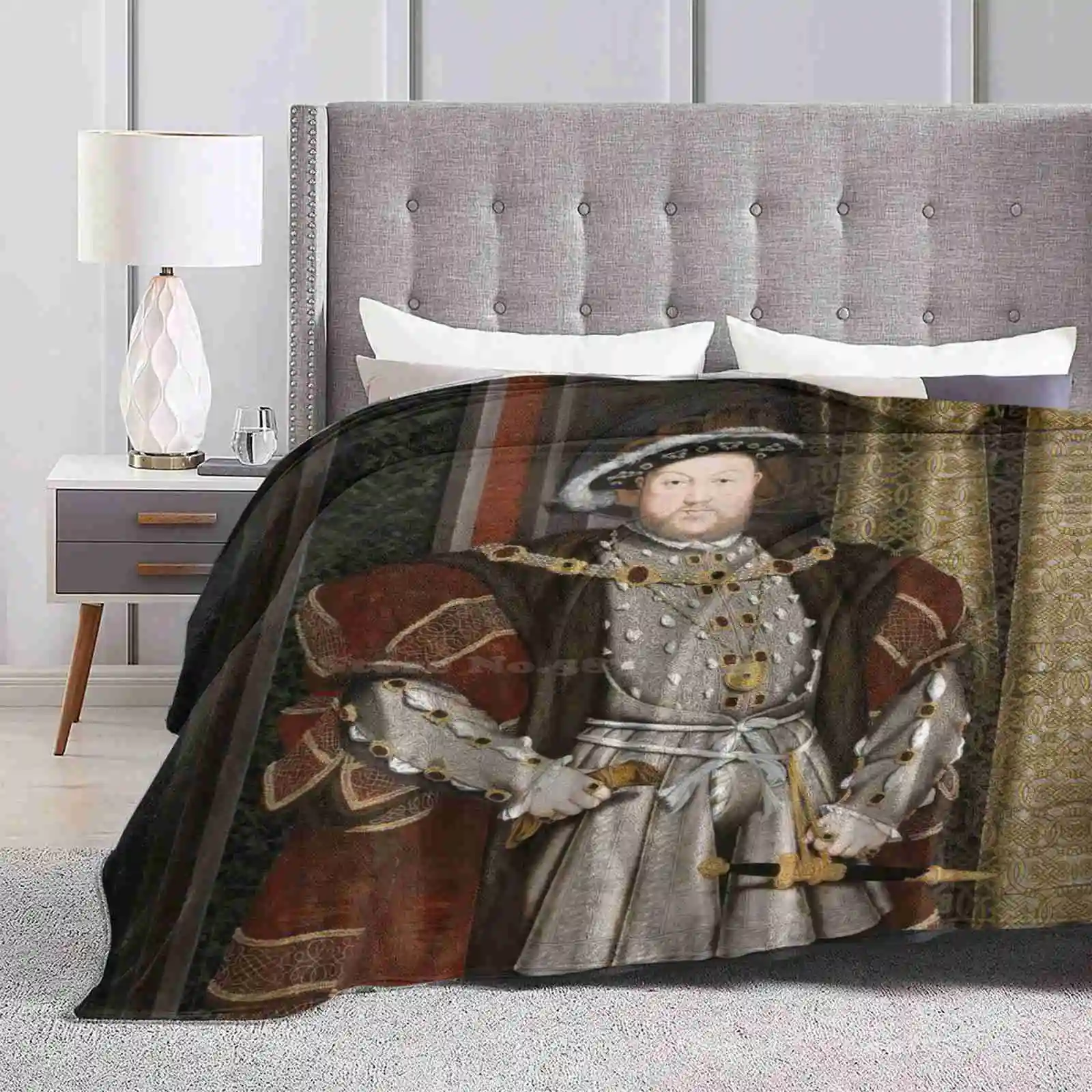 Henry Viii Of England Trend Style Funny Fashion Soft Throw Blanket Henry Viii Henry 8Th British Royalty English History King Of