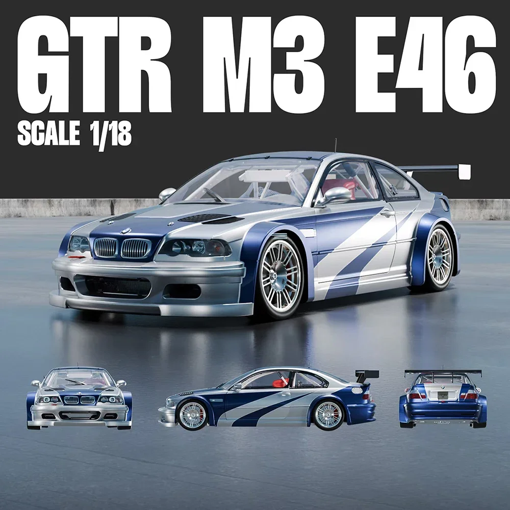 ミニカー Kyoshi 1/18  M3 GTR Street KYOSHO 1/18scale BMW M3 GTR STREET (E46) Blue [No.K08507BL