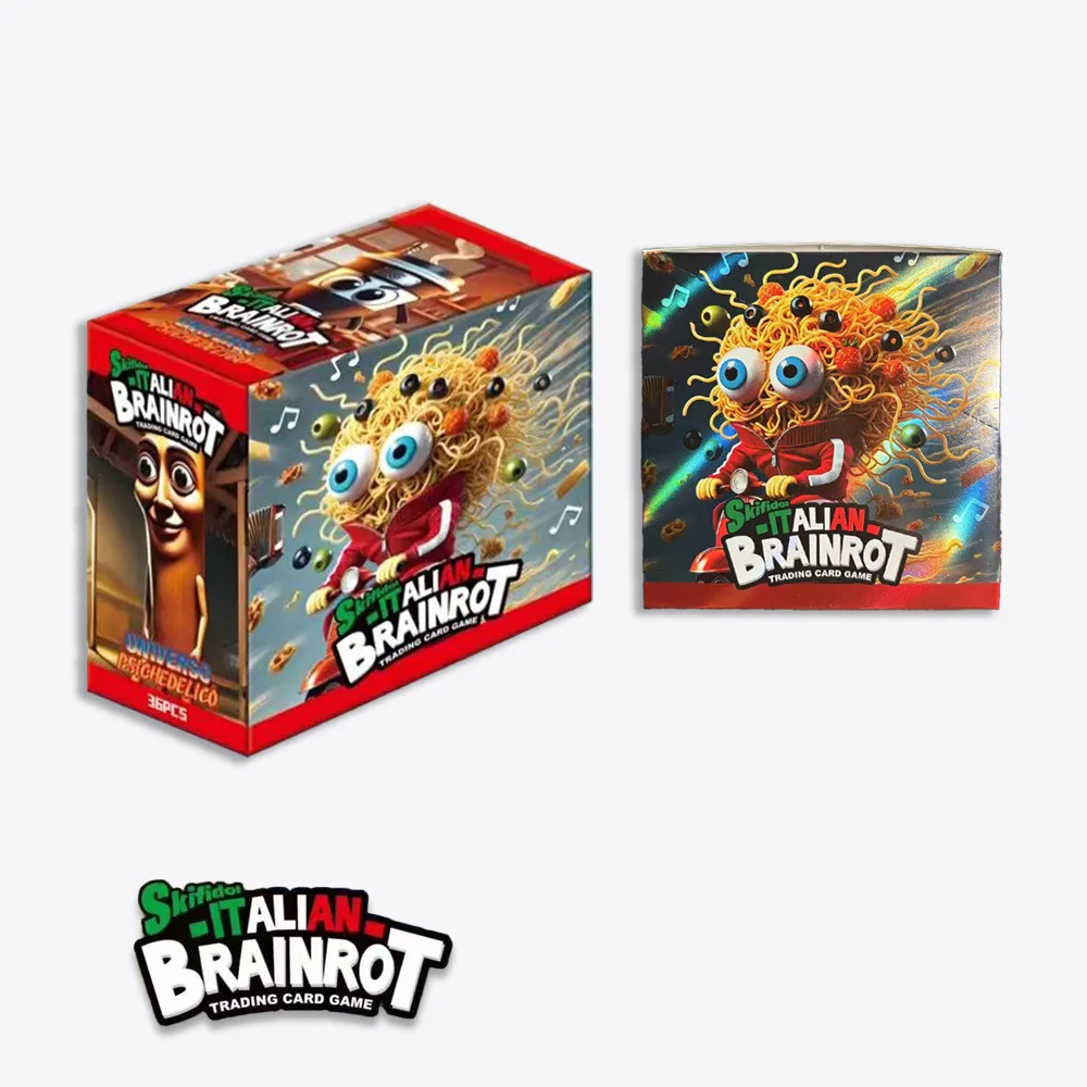 

Italian Brainrot Collection Card Random 36 Bag 180Pcs Tung Tung Tung Sahur Tralalero Tralala Cards Board Game Trading Carte Toys