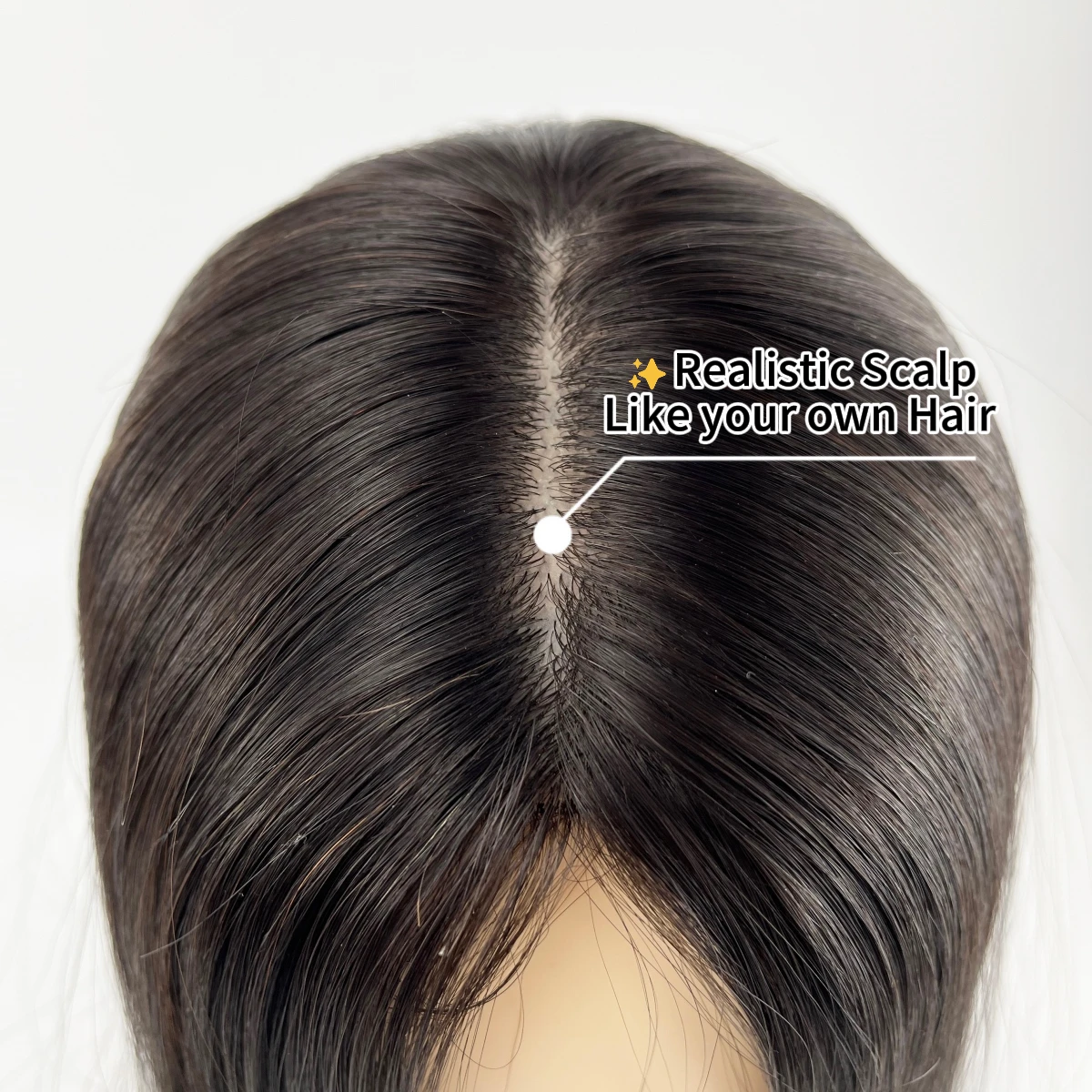 150% Density Straight Natural Real Human Hair 15x16cm Silk Base Topper Black Remy Hair Piece Extensions Hair Loss