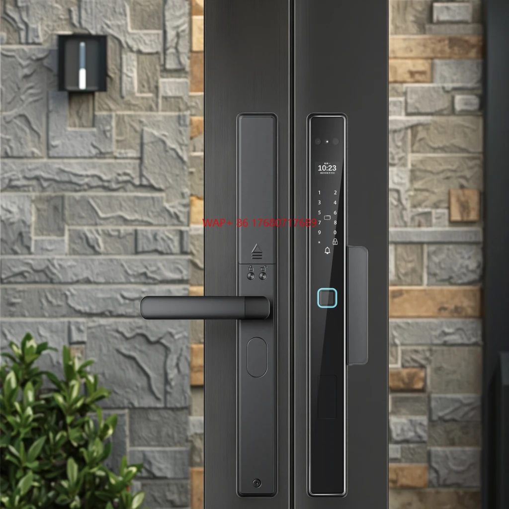

Wifi Smart Digital Palm Vein Fingerprint Tuya App Control Aluminum Wood/Steel Doors Memory Card Security Door Lock System