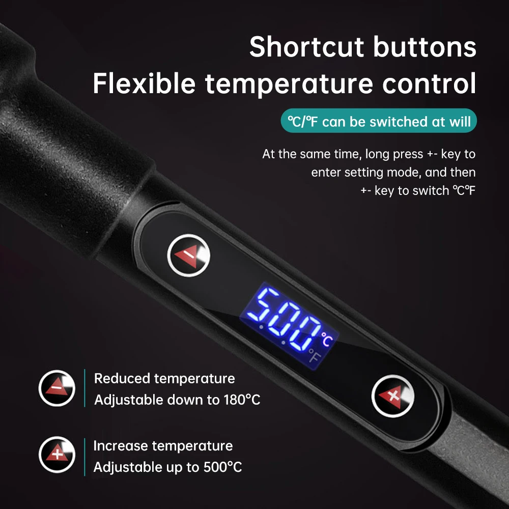 AC110V/AC220V LED Digital Electric Soldering Iron Adjustable Temperature Solder Welding Tool Tweezers Solderin Phone Repair