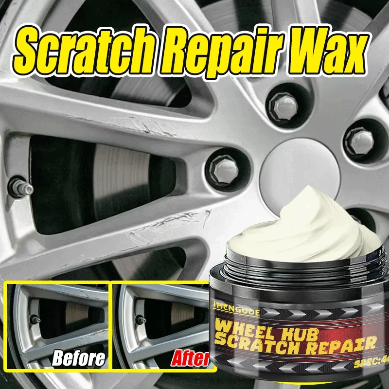 Alloy Wheel Polishing Compound, Car Rim Scuff & Rust Cleaning Paste, Metal Surface Restoration Cream