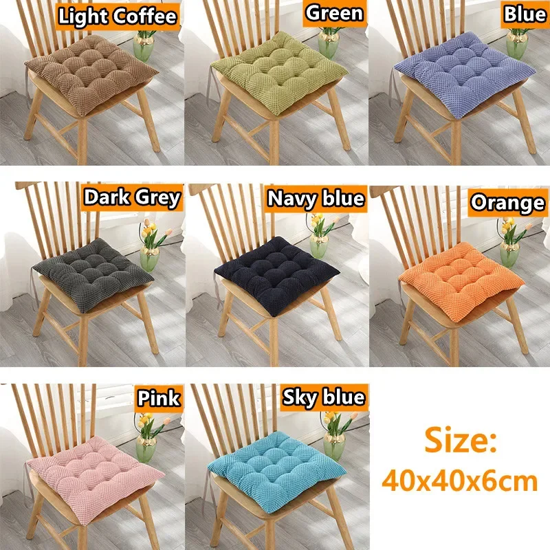 Thickened Square Cushions Pearl Cotton Chair Cushion/Office Chair Protective Mat Cartoon Seat Pad Chair Cushion Backrest Pillow