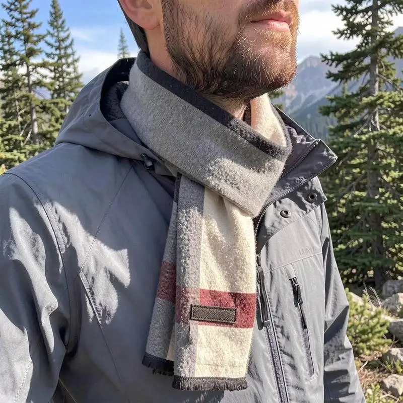 Cravat wind blocking polyester fleece for high altitude climbing mens outdoor neck wrap frigid winter male winter Cravat