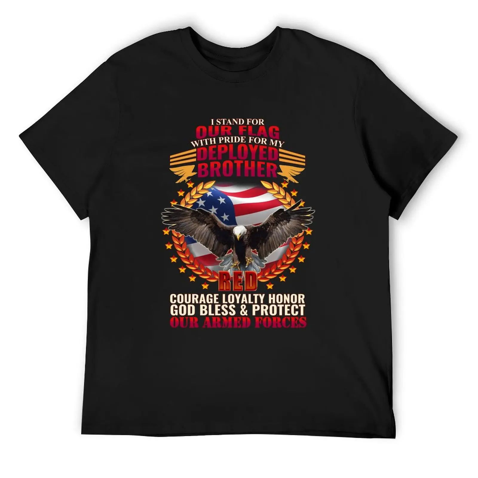 Deployed Brother Armed Forces Tribute T-Shirt anime stuff customs customs design your own mens workout shirts