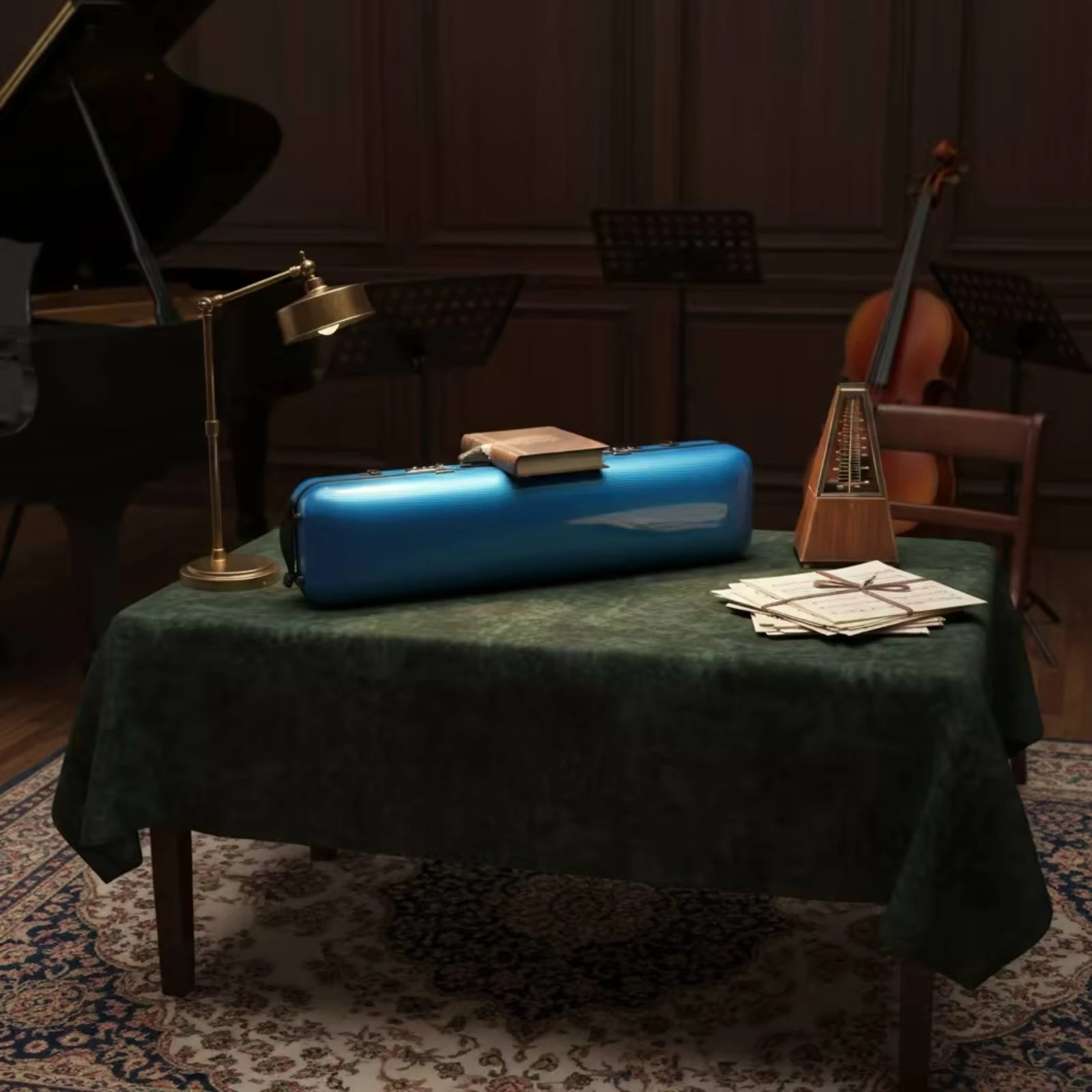 4/4 Violin Case Long-Lasting Violin Hard Case Anti-Pressure Portable for Violinists, Rehearsals, Commuting