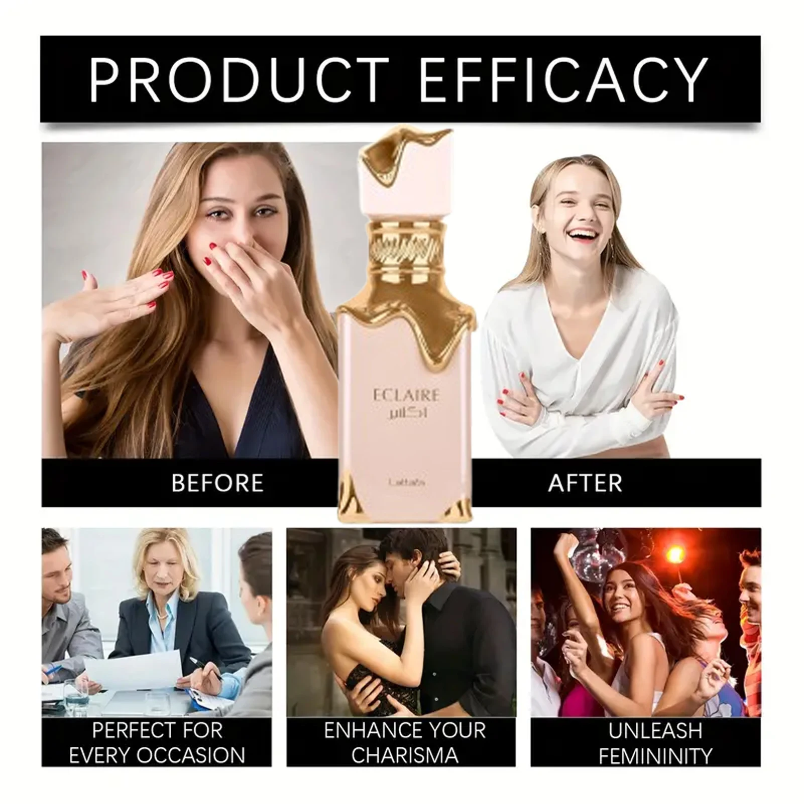 Lattafa Eclaire - Vaniglia, Caramello, Dolce, Floreale - Eau De Parfum Fragranza Lunga Durata Per Donna, 3,40 Onze / 100 Ml