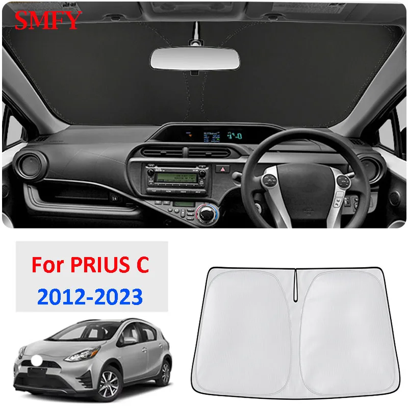 

For Toyota PRIUS C 2012-2023 Accessories Car Sunshade Front Windshield Curtain Sunscreen Heat Insulation Sun Visor Sunshield