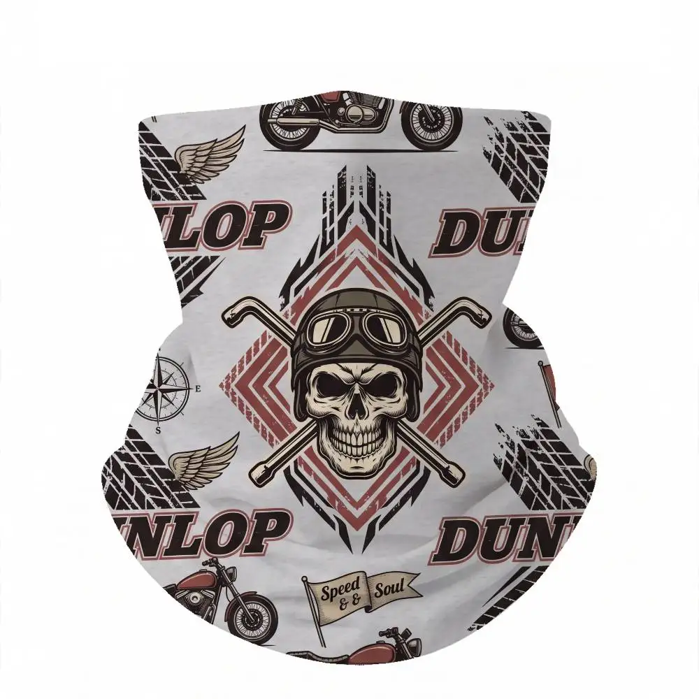 

FOR DUNLOP UPF50+ Ice Silk Neck Gaiter Full Face Mask Cycling Motorcycle Fishing Breathable Sun Protection Face Cover