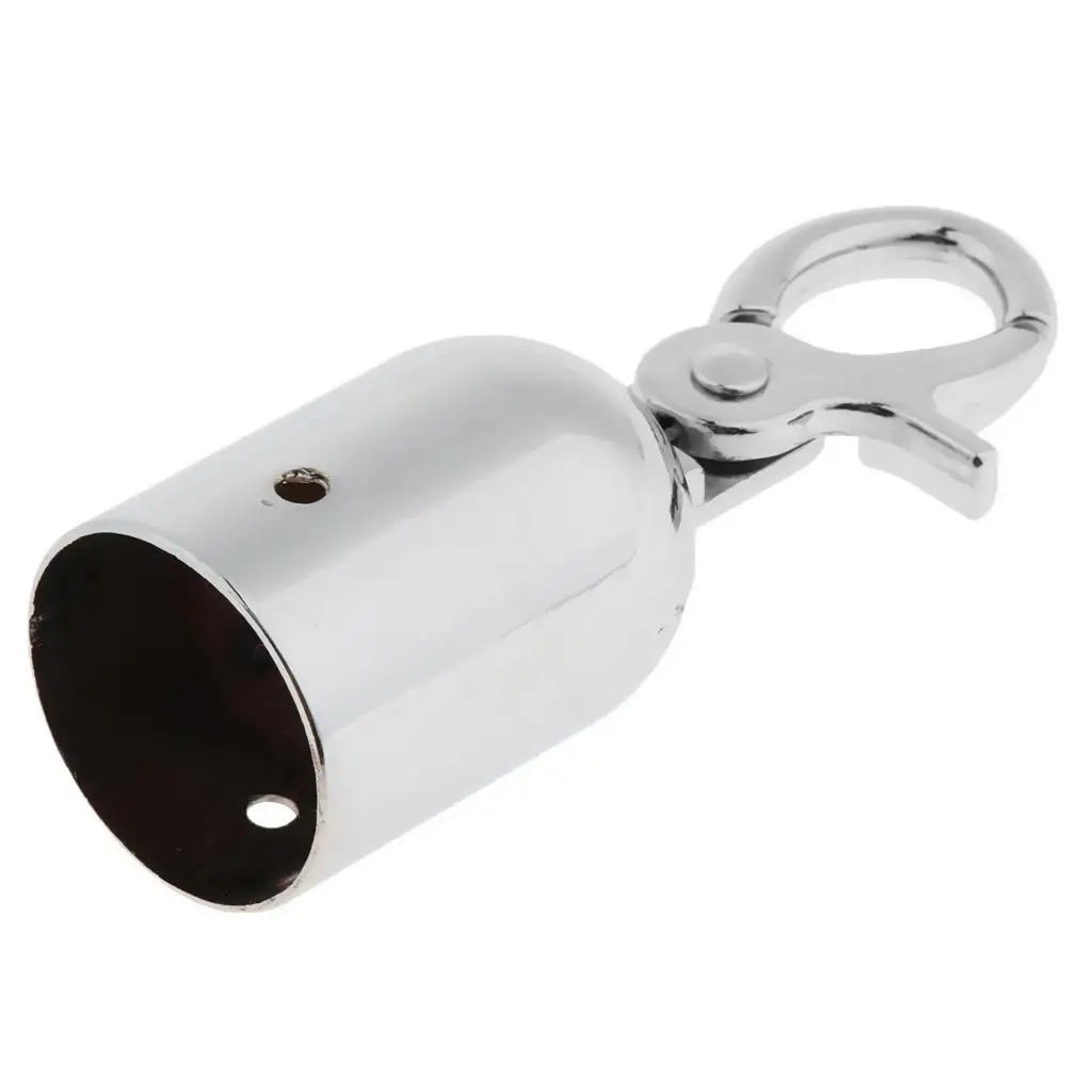 DIY Metal Rope End Hook Cord End Cap Stopper with Hook for Bag Making and Crowd Control Use