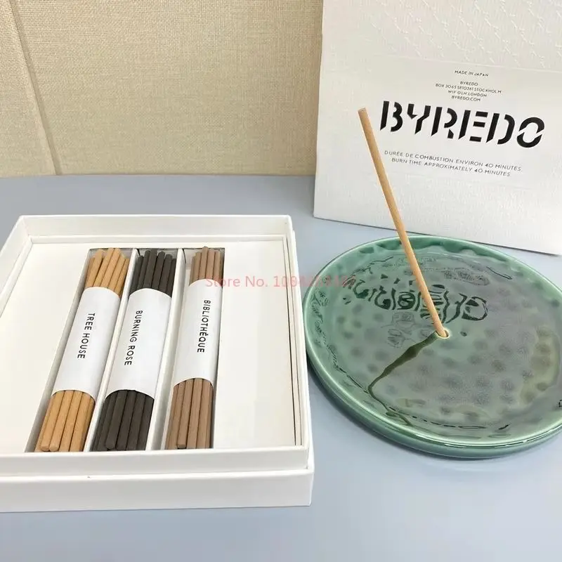 New Hot Byrode Thread Incense Limited Classic 60 Sticks Of Library Rose Indoor Aromatherapy Fireless Rattan Thread Incense Gift