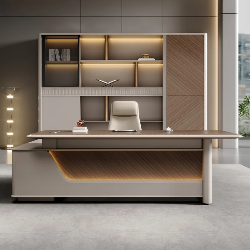 Luxury Modern L Shape Executive  Office Furniture Manager Table Ceo Office Desk Executive Desk with Briefing Table