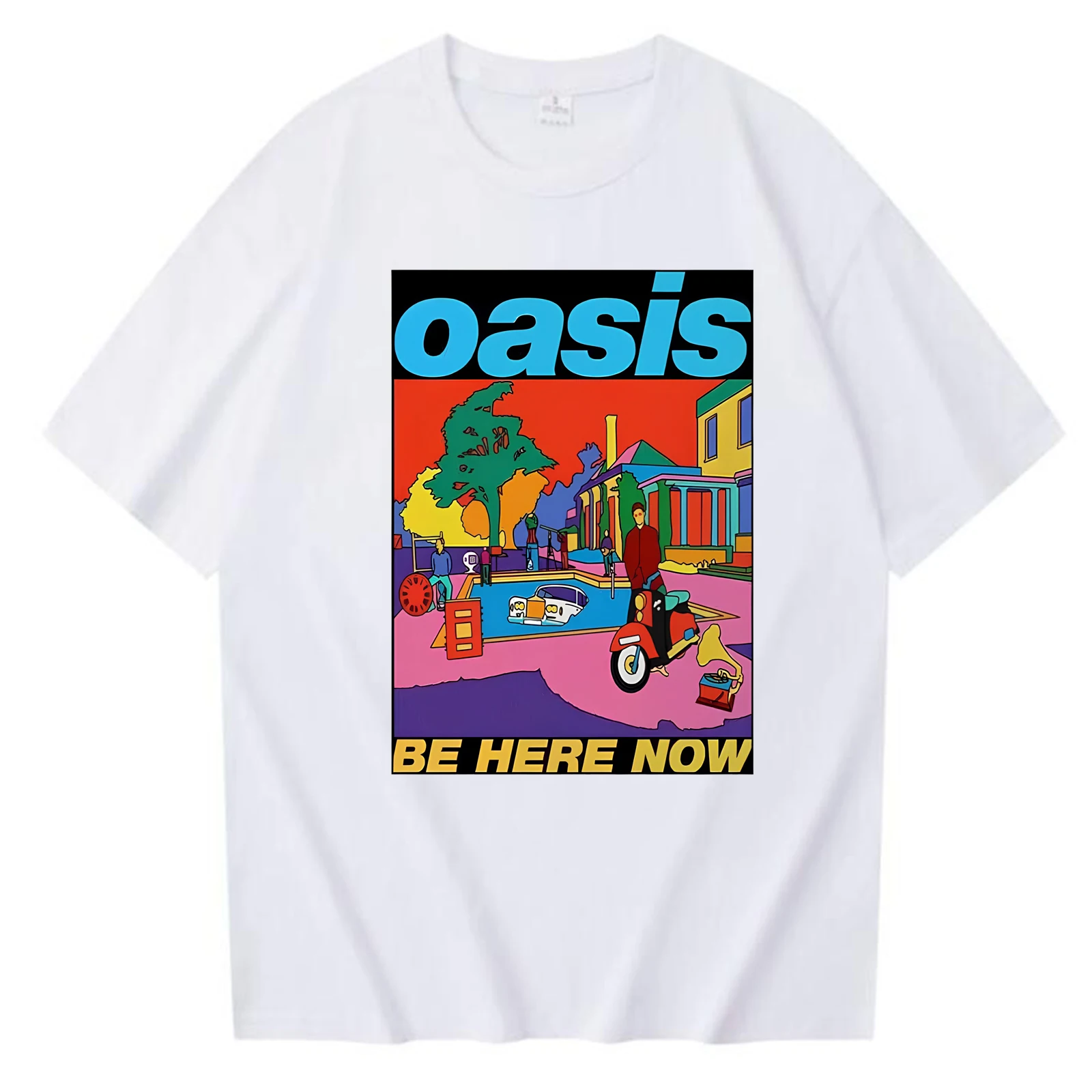 Oasis T Shirt Be Here Now Line Tour 2025 T-shirt Harajuku O-neck Casual Shirt Gift