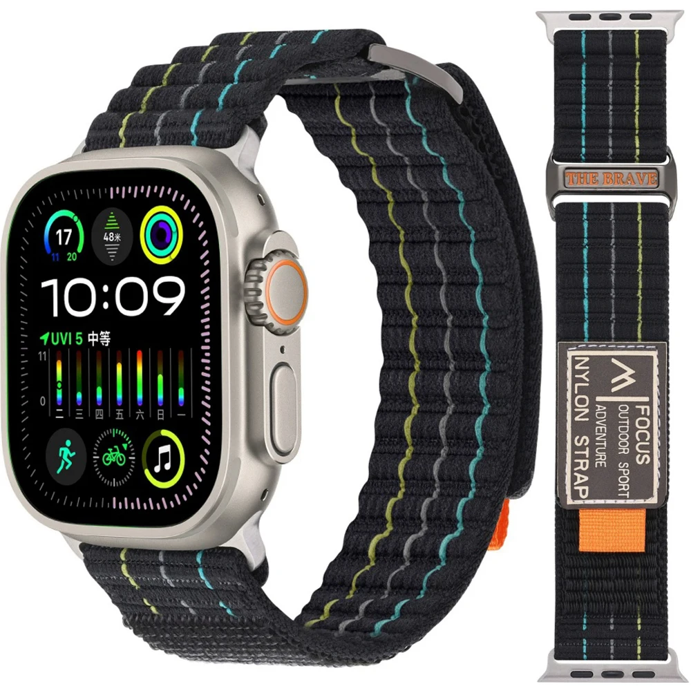 Trail Loop Strap für Apple Watch Ultra 2 49 mm Band 46 mm 45 mm 44 mm 40 mm 41 mm 42 mm Armband für iWatch Serie 10 9 8 SE 7 6 Riemen
