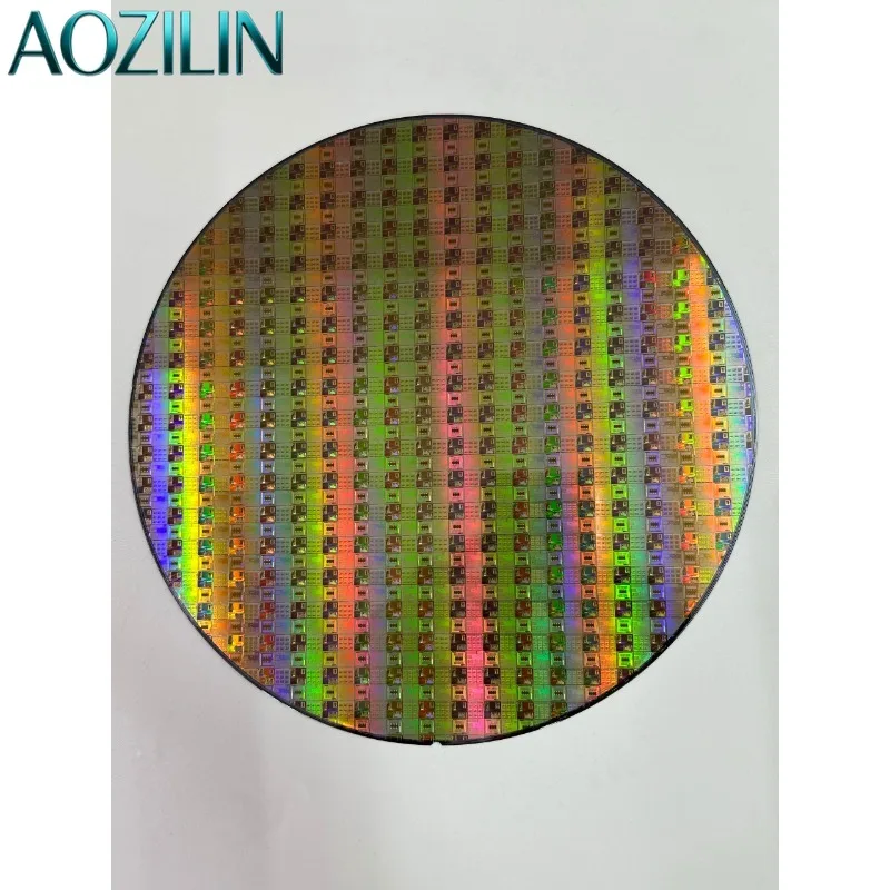 AOZILIN 8/12 Inch Silicon Wafer IC Circuit Lithography Chip Semiconductor Wafer for Display & Equipment Debugging