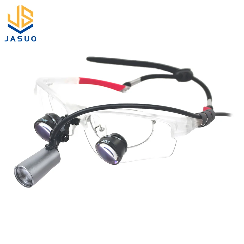 2.5/3.5X Dental Magnifier Lab Medical Magnification Binocular Magnifier LED Headlight Headlamp Surgical Operation Head Light