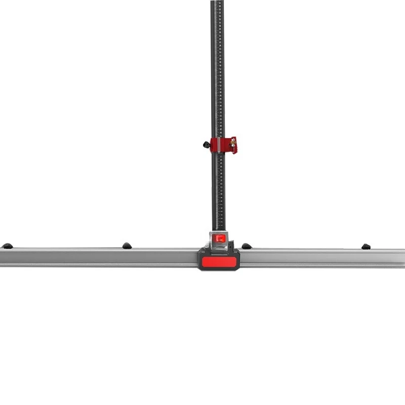 New t-shaped track ruler bar, flippable folding track inlaid with stainless steel high precision
