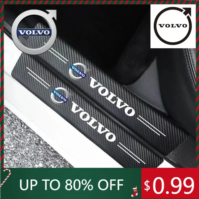 

Emblems 4/8/9PCS carbon fiber protection sticker for car doorsill collision is applicable to Volvo XC90XC70XC60 V40 V50 V60 S60