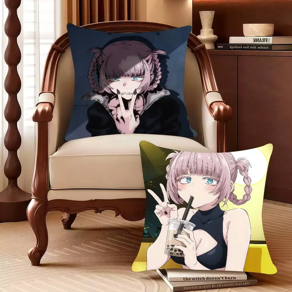 

bilibili Anime N-Nazuna Nanakusa Pillow Case Decor Protective Covers Comfortable soft for Sofa Living Room Home office