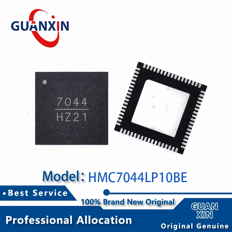 

100% New HMC7044LP10BE HMC7044LP10BETR LFCSP-64 Marking 7044 HMC7044LP10