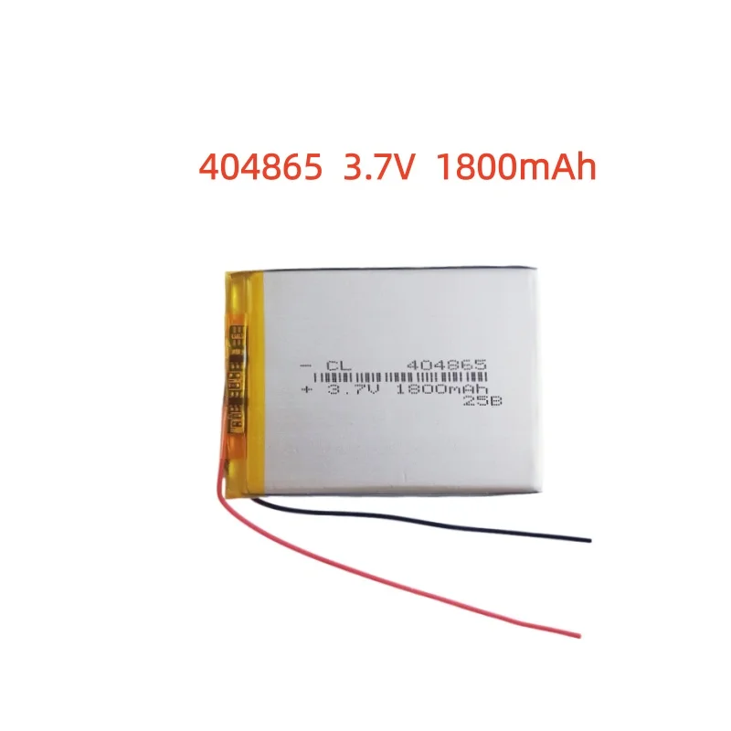 

404865 3.7V 1800mAh Lithium Polymer LiPo Rechargeable Battery Li cells For PAD DVD E-book Note Book Bluetooth Headset Mobile