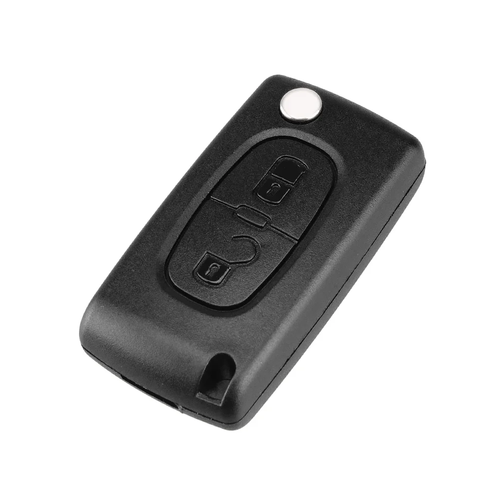 KEYYOU Replacement 2 Button Remote Flip Folding Key Fob Case Shell Blade For Citroen C2 C3 C4 C5 C6 C8