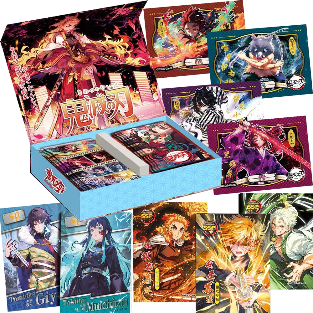 

Demon Slayer Collection Cards Visual Feast High Quality Character Anime Hot Blooded Battle Cards Fans Exquisite Peripheral Gifts