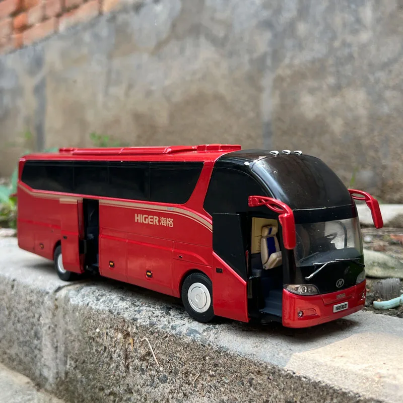 

1:42 оригинальная масштабная модель, гигровый автобус, King Dragon KLQ6127BAE51, литая модель для коллекции и демонстрации
