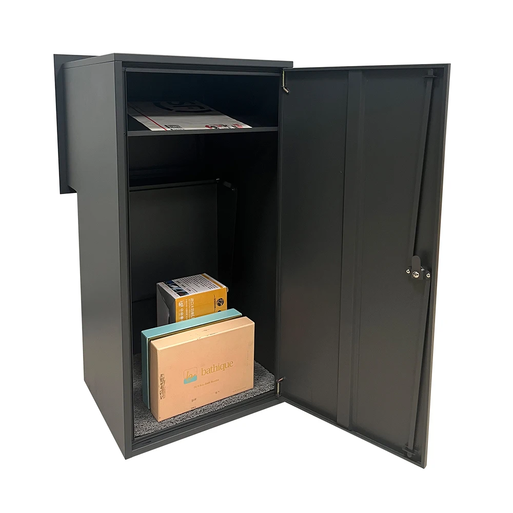 Safe Locking Mounted MailBox for Fence Outdoor Built in Parcel Box