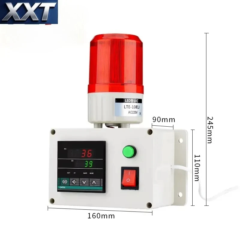 XXT Upper and Lower Limit Alarm for Excessive Temperature and High Temperature Temperature Alarm Sound and Light Alarm