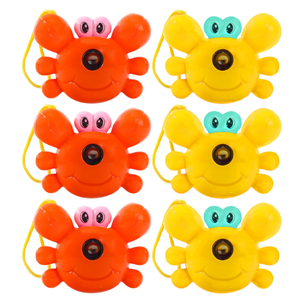 

6 Pcs Projection Camera Toy Kid Crab Shaped Educational Child Playthings Toys Children