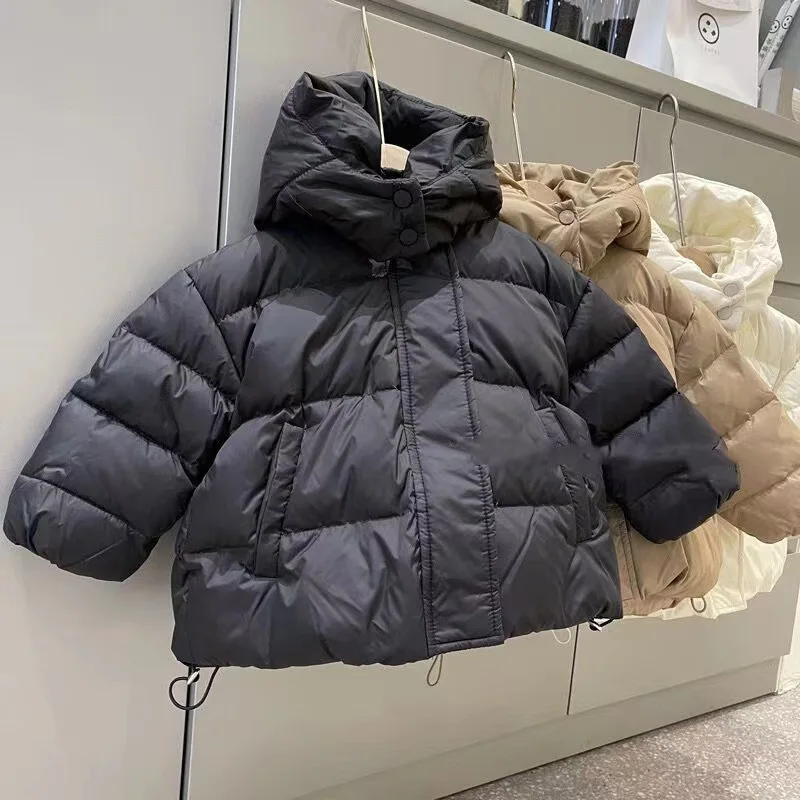 Ropa acolchada de algodón para niñas, chaqueta acolchada de algodón para mantener el calor para bebés, abrigo de moda de estilo coreano Simple, 2024