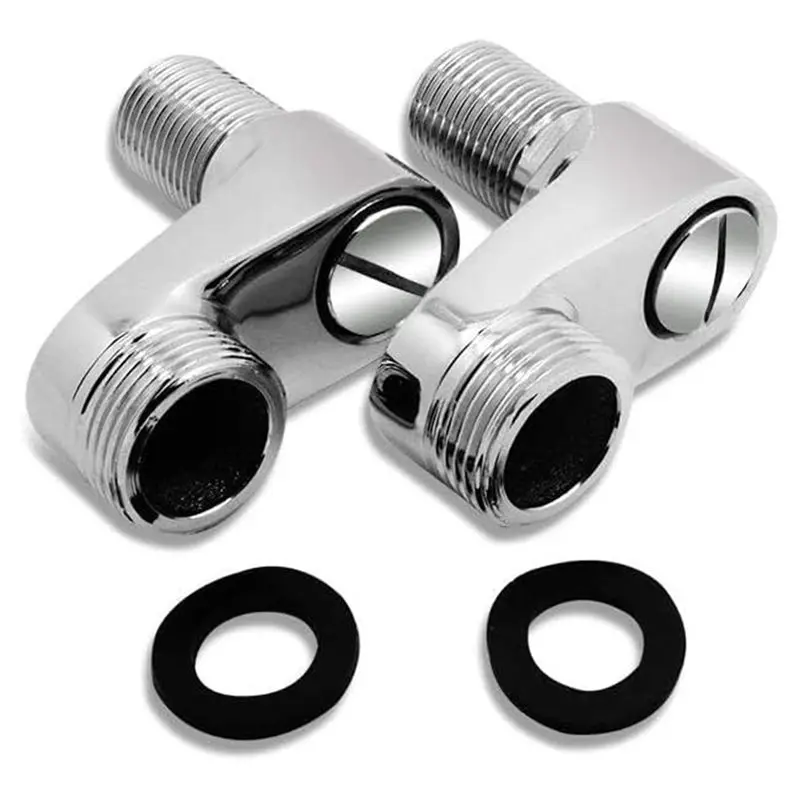 

AF95-2PCS Adjustable Swing Set For Bathtub Faucets, Solid Brass, Fits Clawfoot, 3/4" And 1/2" Connections