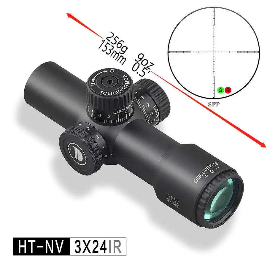 

New Super Compact discovery Scope ultra-short day and night dual fusion coating HT-NV 3X24IR seismic