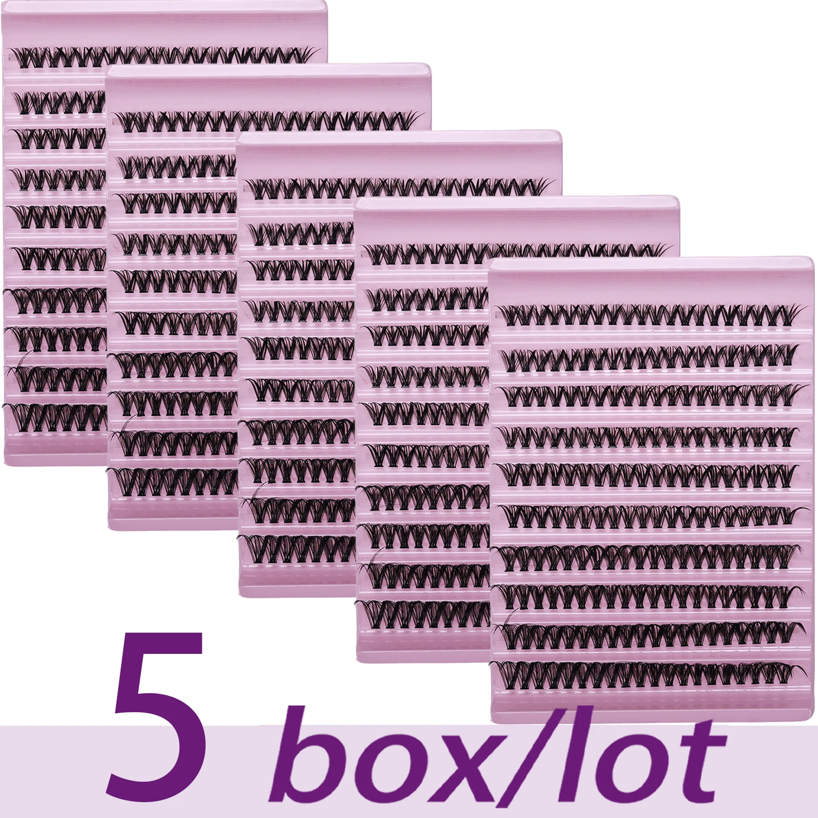 Individual Lashes 8-16mm 3Pack/5Pack Cluster Lashes Natural Look Mixed Tray DIY Eyelash Extension Volume Lash Clusters Eyelashes