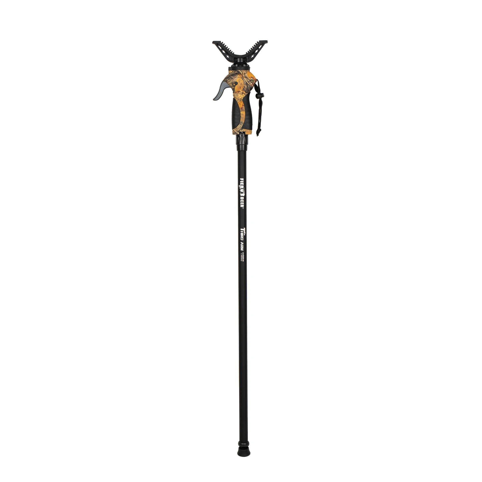 THIRD ARM Adjustable Height Hunting Monopod Camouflage Camera Shooting Stick V Yoke Shaped Head Photography Shooting for Hunting